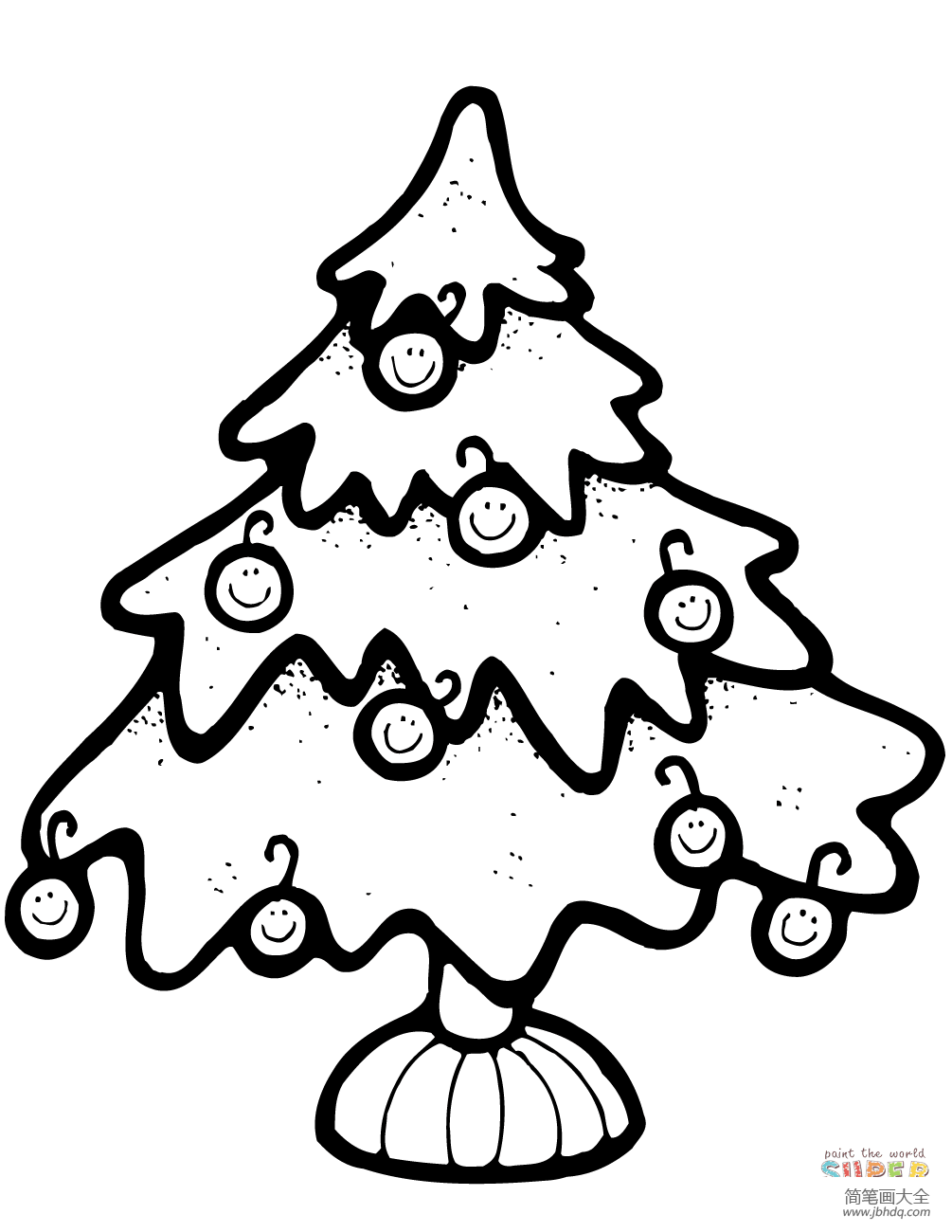 幼儿圣诞树的画法