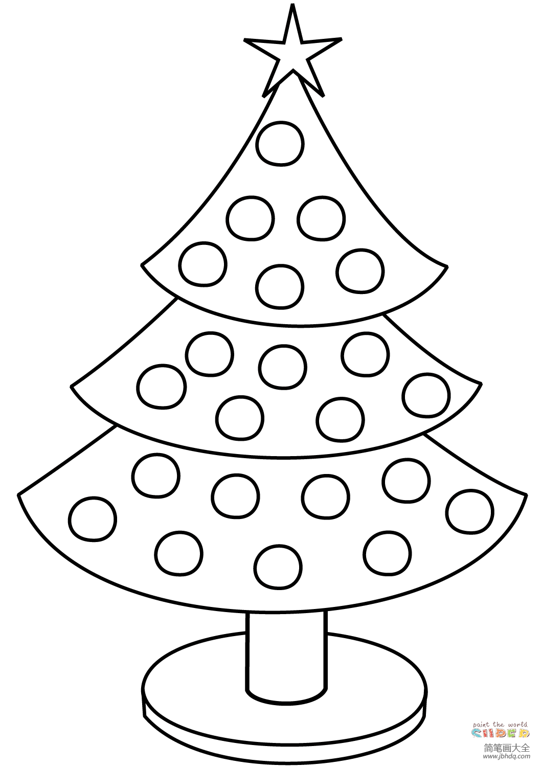 小朋友画的圣诞树