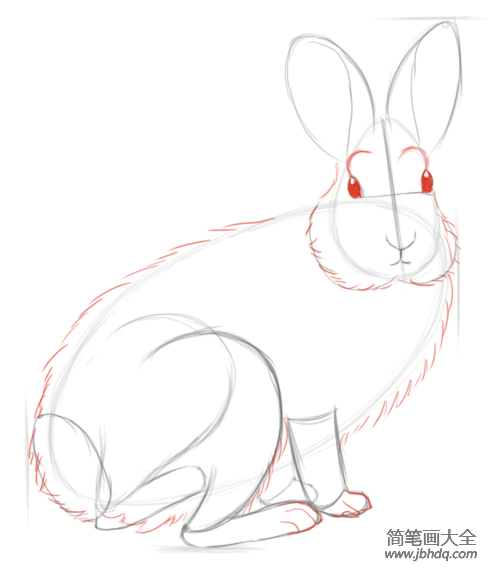 如何画小兔子