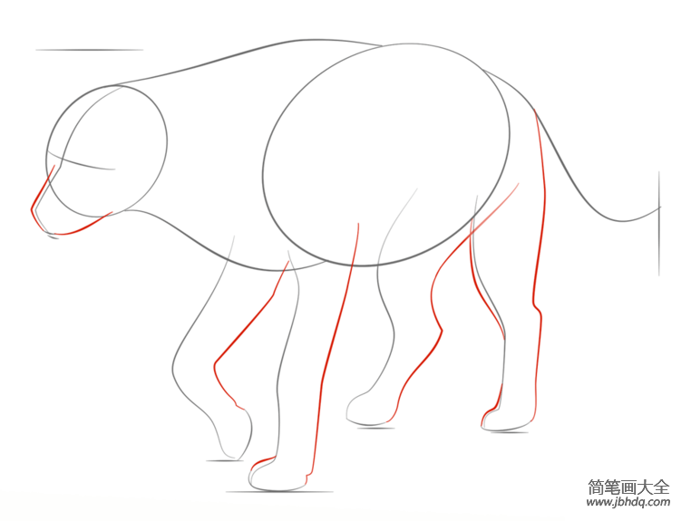 如何画斑点鬣狗