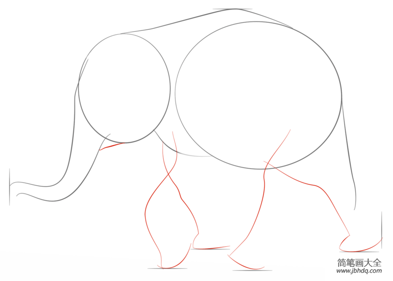 如何画小象