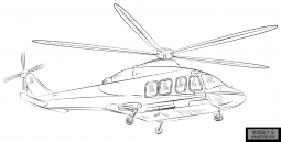 直升机简笔画