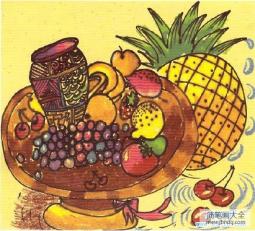 水果主题儿童美术绘画图片