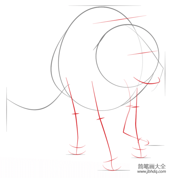 如何画袋獾简笔画