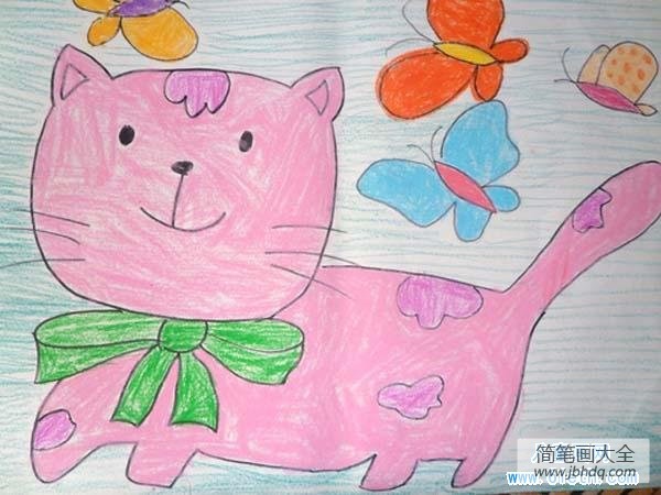 可爱的小猫咪儿童画图片