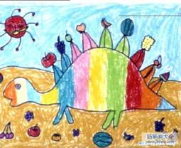 儿童大恐龙儿童画图片
