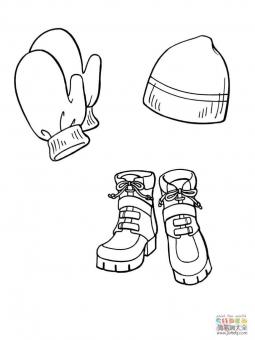 帽子手套和鞋子