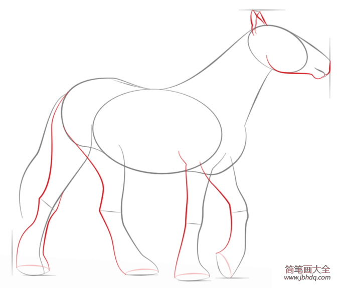 如何画一个吉普赛马