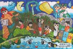 一等奖保护环境儿童绘画图片