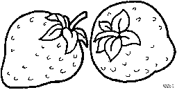 两颗草莓简笔画图片