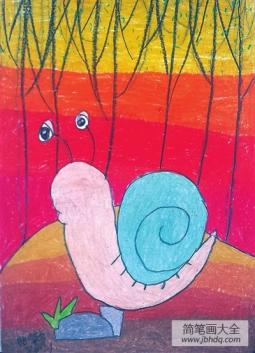 蜗牛之森儿童画