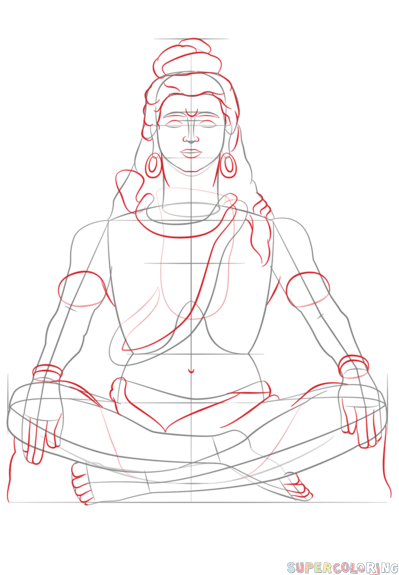 如何画湿婆神