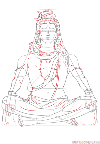 如何画湿婆神