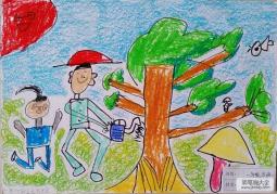 有意义的一天儿童植树节画图片欣赏
