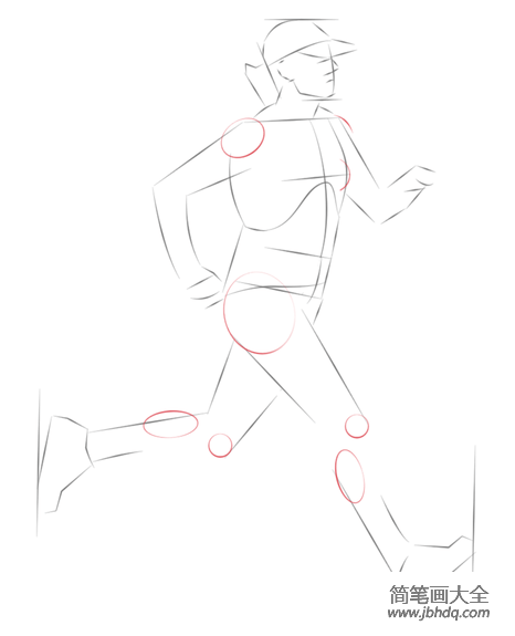 如何画一个在跑步的女人