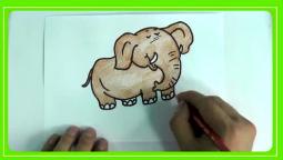 幼儿简笔画视频教程 大象的画法