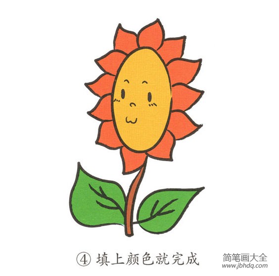 幼儿简笔画 向日葵
