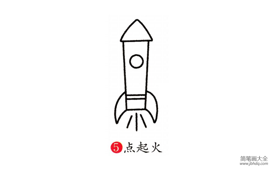 简单的火箭画法