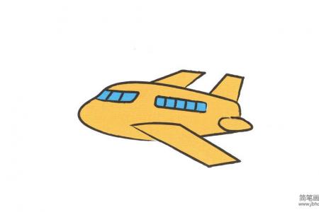 幼儿飞机的画法