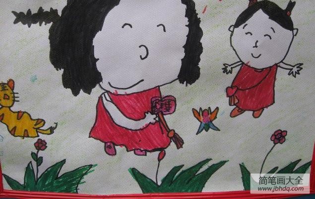 端午节儿童画大全-漂亮的香包