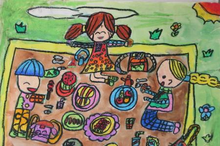 端午节主题儿童画-端午节的美食