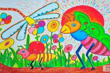 小蚂蚁大力士劳动节获奖的画作品分享