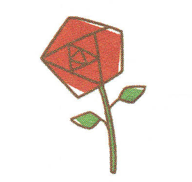 超简单玫瑰花画法