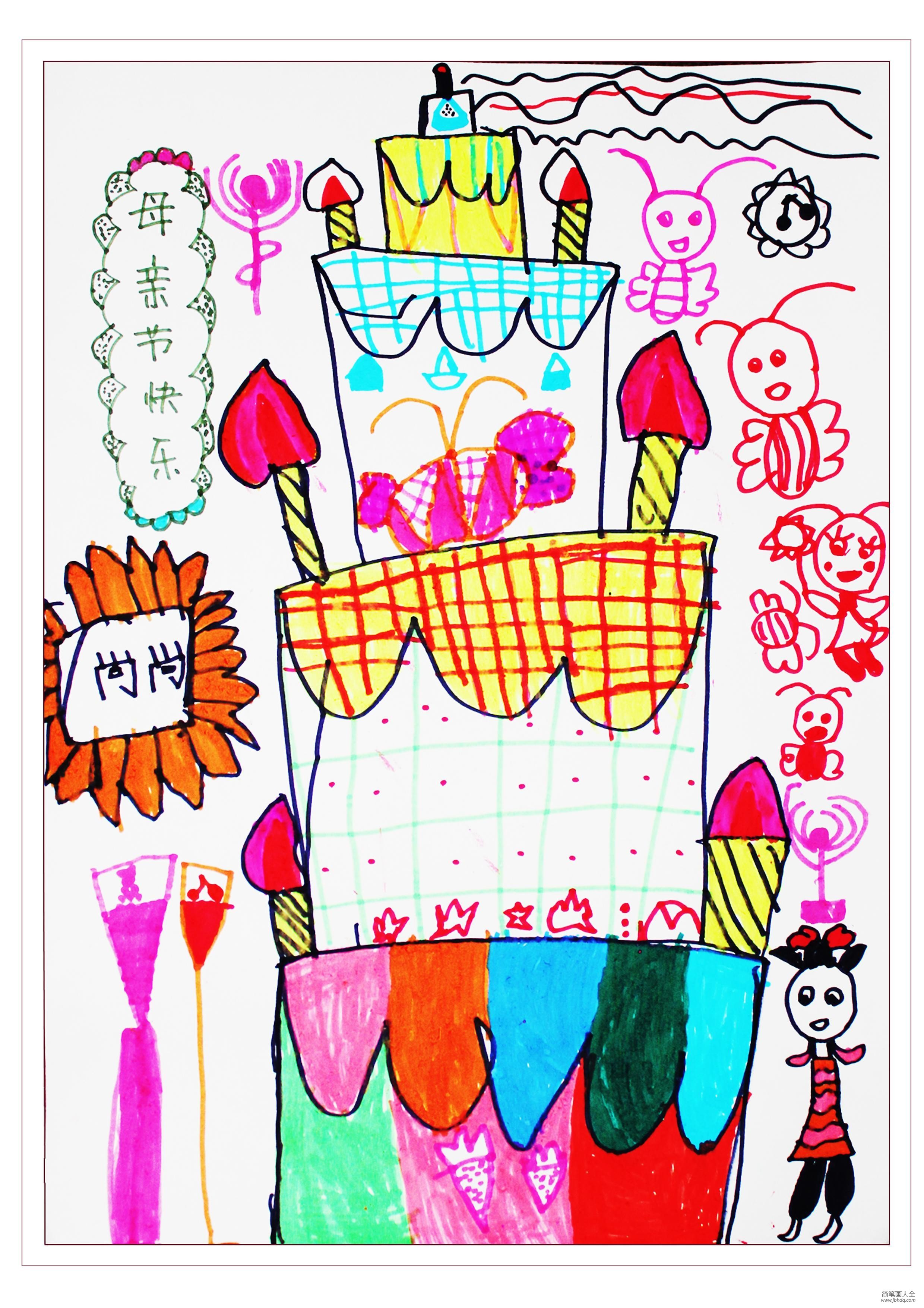 儿童版画教程-母亲节快乐