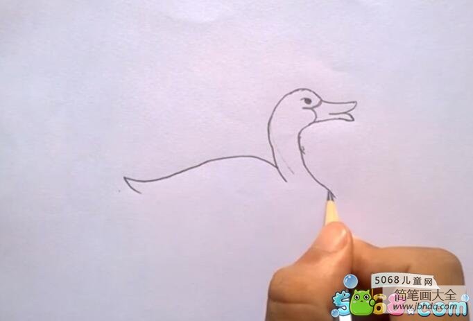 一步一步教你画鸭妈妈 铅笔画鸭子的画法