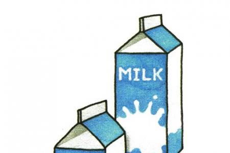 牛奶盒简笔画图片
