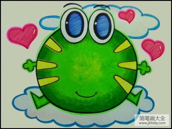 庆六一儿童画作品--青蛙