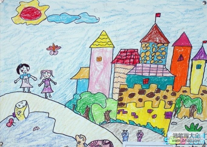 六一儿童节儿童画-美好童年时光