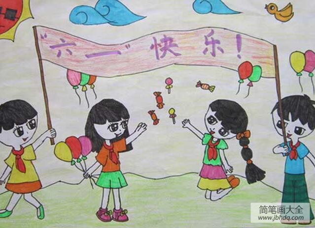 庆六一活动小学生儿童节画画作品分享