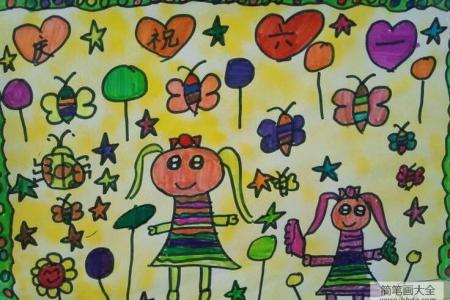 我们一起来庆祝六一儿童节幼儿画作品分享
