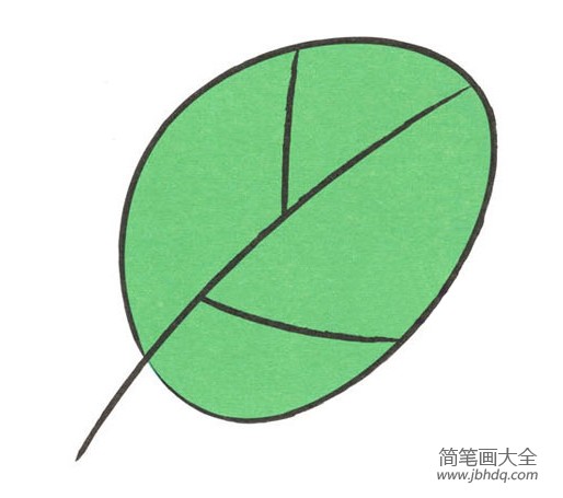 学画简单的树叶
