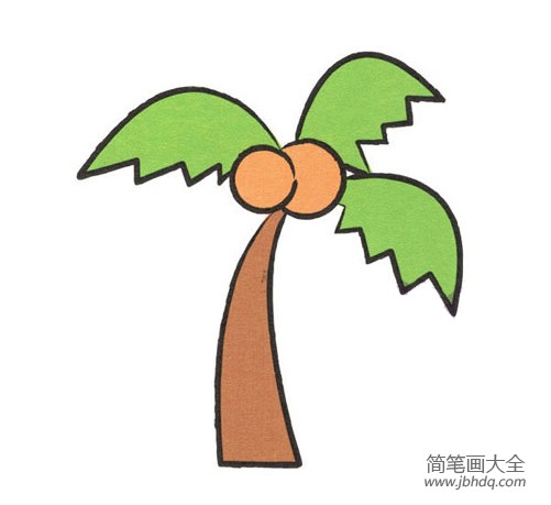 学画椰子树