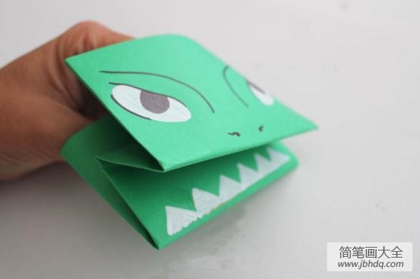 折纸手指小怪兽制作方法