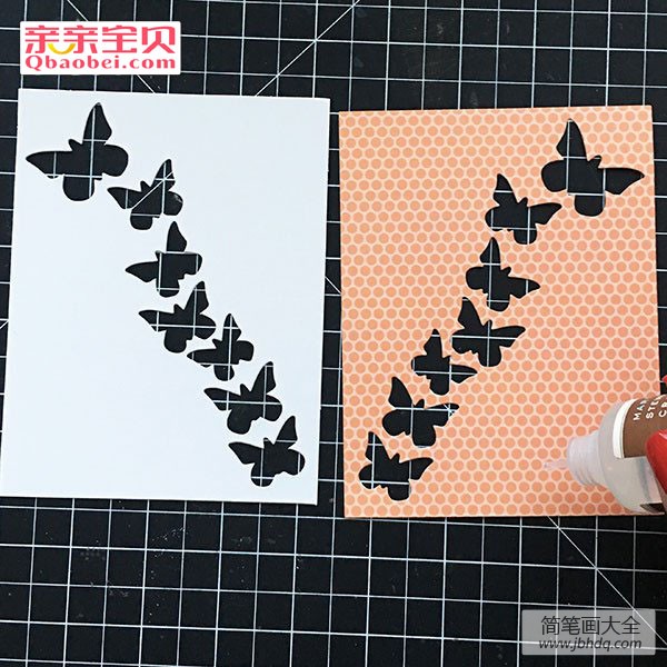 蝴蝶贺卡的制作方法