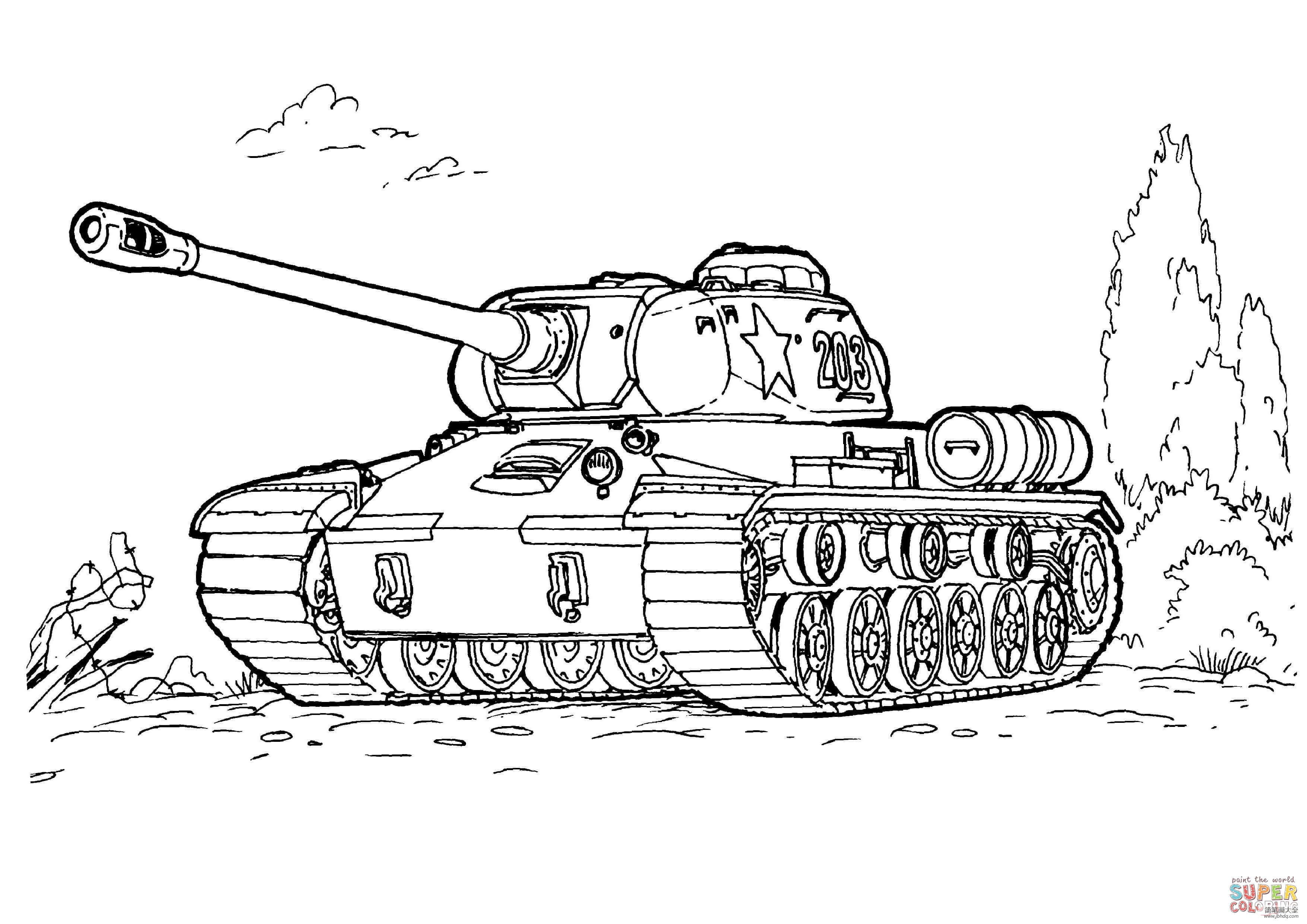 坦克简笔画大全