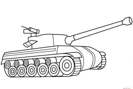 关于坦克的简笔画画法