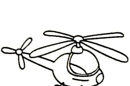 直升飞机简笔画大全及画法步骤