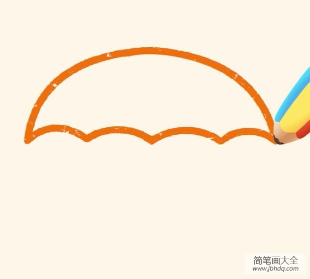 神奇简笔画 雨伞