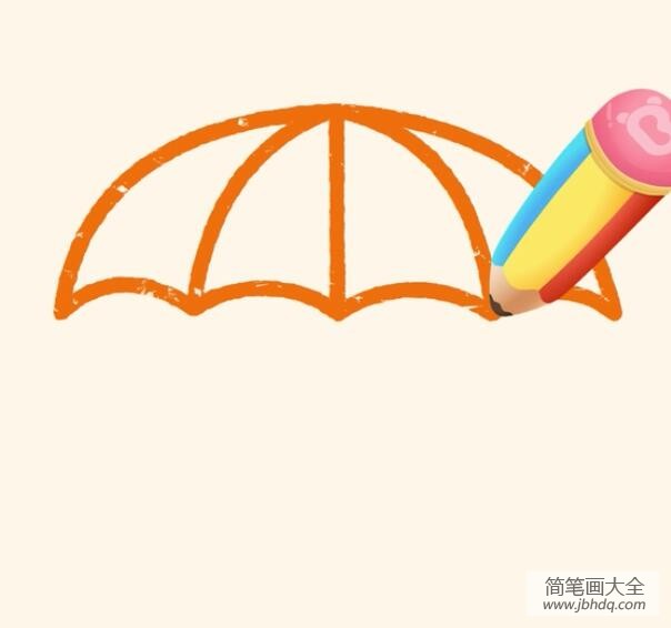 神奇简笔画 雨伞