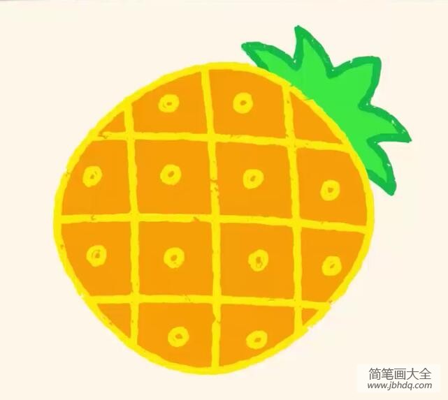 神奇简笔画 菠萝