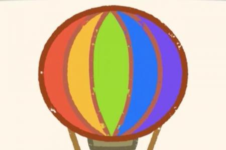 神奇简笔画 热气球
