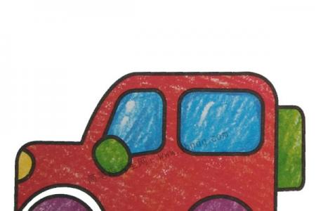 幼儿学画吉普车