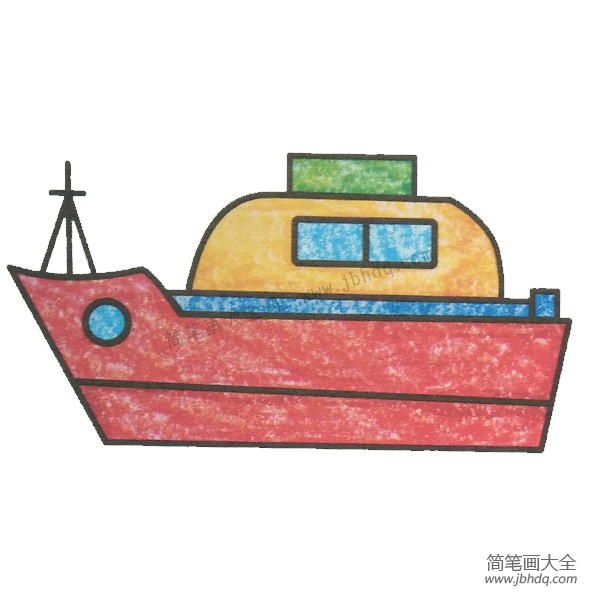 幼儿学画轮船