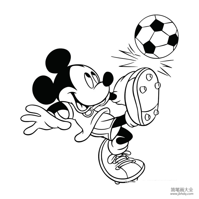米老鼠踢足球