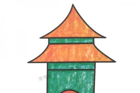 幼儿学画寺庙