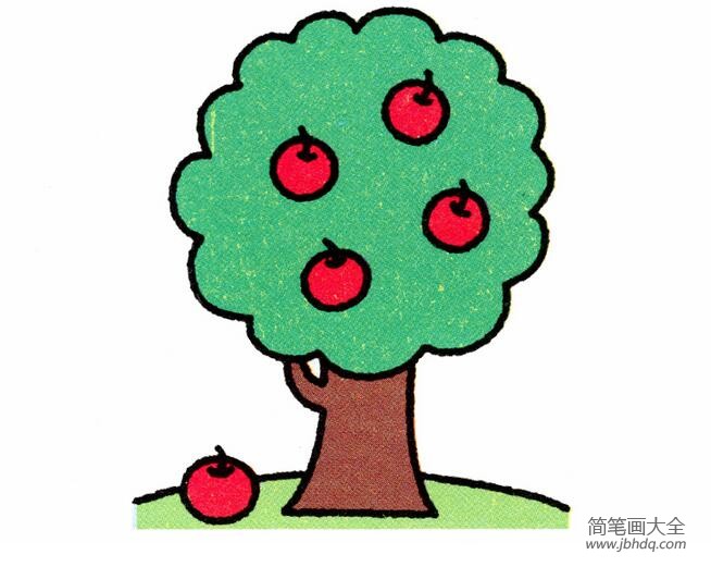 苹果树的画法